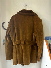 Load image into Gallery viewer, 1970s Corduroy Shearling Belted Jacket
