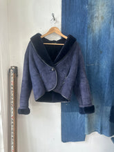 Load image into Gallery viewer, 1980s Faux Shearling and Suede Coat
