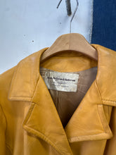 Load image into Gallery viewer, 1970s Mustard Leather Trench
