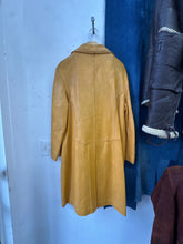 Load image into Gallery viewer, 1970s Mustard Leather Trench
