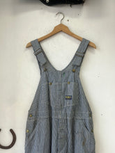 Load image into Gallery viewer, 1960s/&#39;70s OshKosh B’gosh Hickory Stripe Union Made Sanforized Overalls
