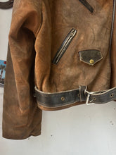 Load image into Gallery viewer, 1960s/70s Mixed Suede Leather Moto Jacket
