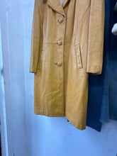 Load image into Gallery viewer, 1970s Mustard Leather Trench
