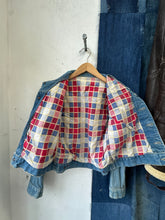 Load image into Gallery viewer, 1960s Roadrunner Flannel Lined Denim Jacket
