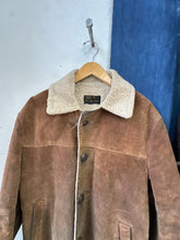 Load image into Gallery viewer, 1960s Sears Leather Shearling Coat
