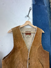 Load image into Gallery viewer, 1960s Mexican Suede Shearling Vest
