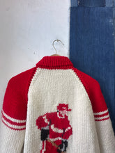 Load image into Gallery viewer, 1970s Cowichan Sweater - Hockey
