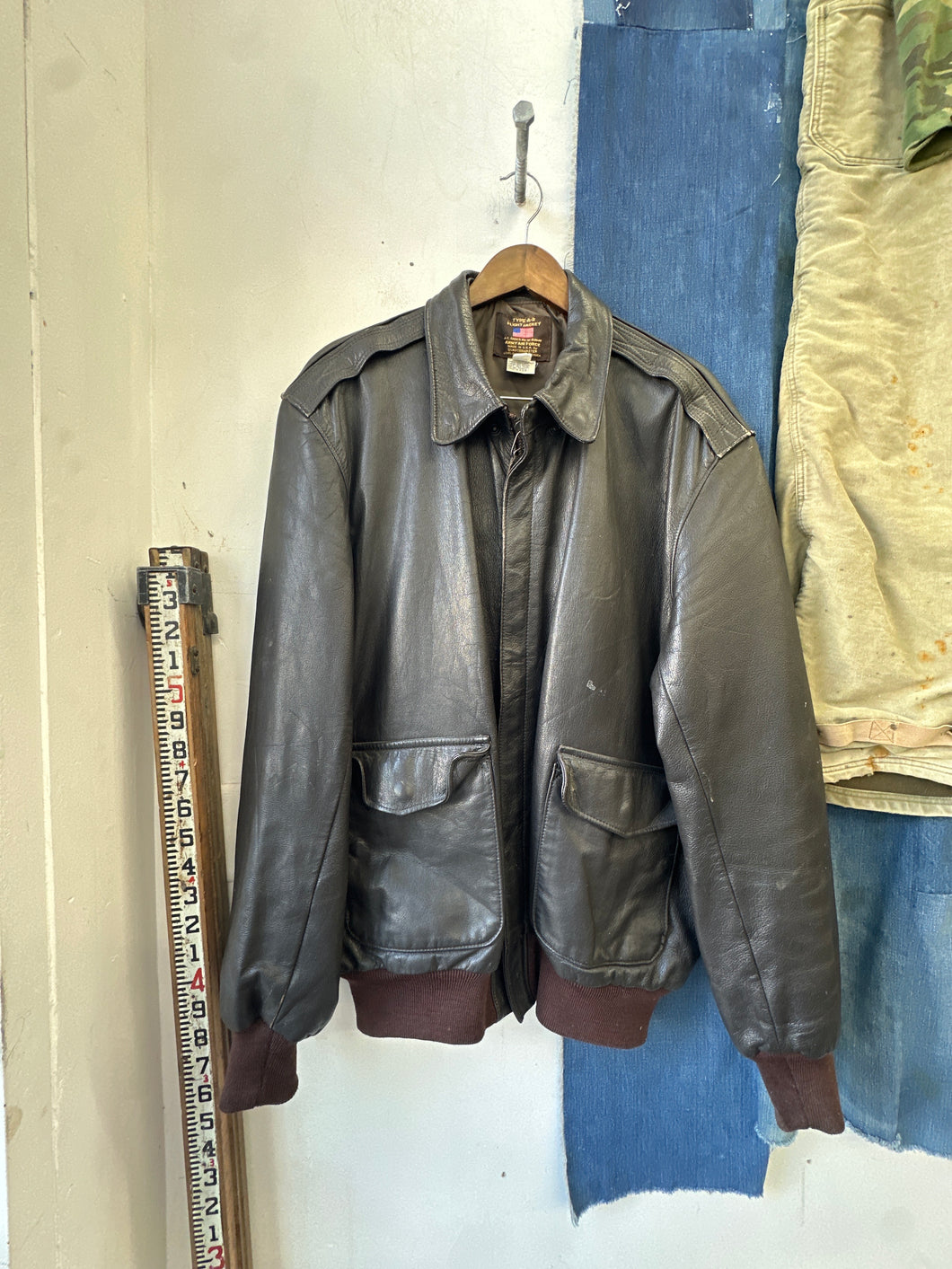 1980s A-2 Leather Jacket - 48 Long