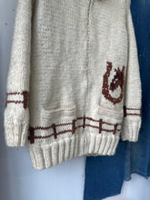 Load image into Gallery viewer, 1960s Curling Sweater - Horses
