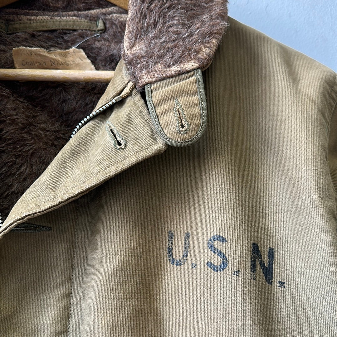 1940s US Navy N-1 Deck Jacket - First Generation Size 36