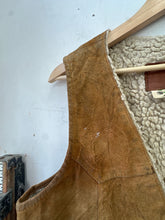 Load image into Gallery viewer, 1960s Mexican Suede Shearling Vest
