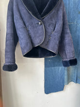 Load image into Gallery viewer, 1980s Faux Shearling and Suede Coat
