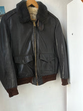 Load image into Gallery viewer, 1970s Shearling Leather Flight Jackett
