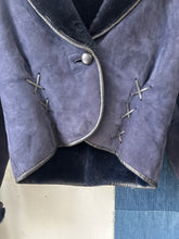 Load image into Gallery viewer, 1980s Faux Shearling and Suede Coat
