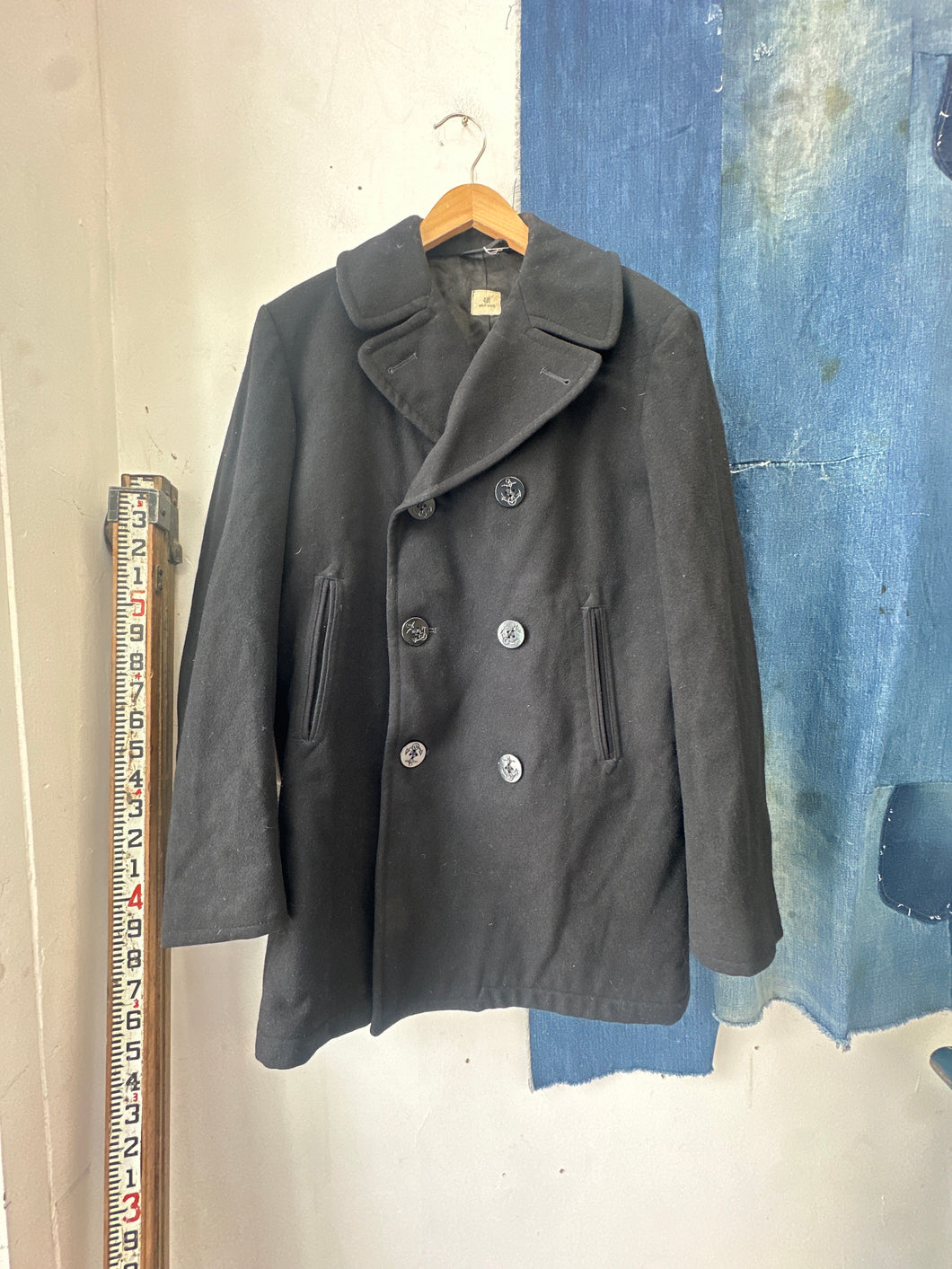 1970s US Navy Peacoat - 40L