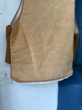 Load image into Gallery viewer, 1970s Suede Shearling Vest
