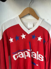 Load image into Gallery viewer, 1970s Rayon Washington Capitals Hockey Jersey
