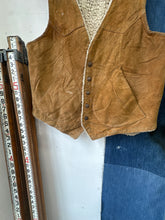 Load image into Gallery viewer, 1960s Mexican Suede Shearling Vest
