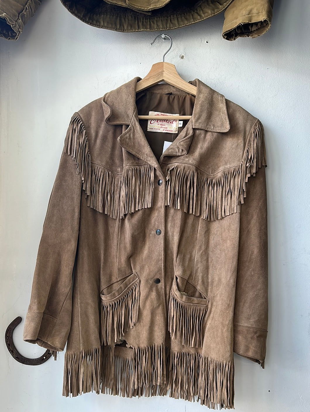 1960s Excelled Suede Fringe Jacket