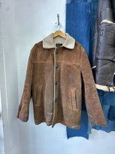 Load image into Gallery viewer, 1960s Sears Leather Shearling Coat
