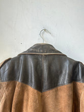 Load image into Gallery viewer, 1960s/70s Mixed Suede Leather Moto Jacket
