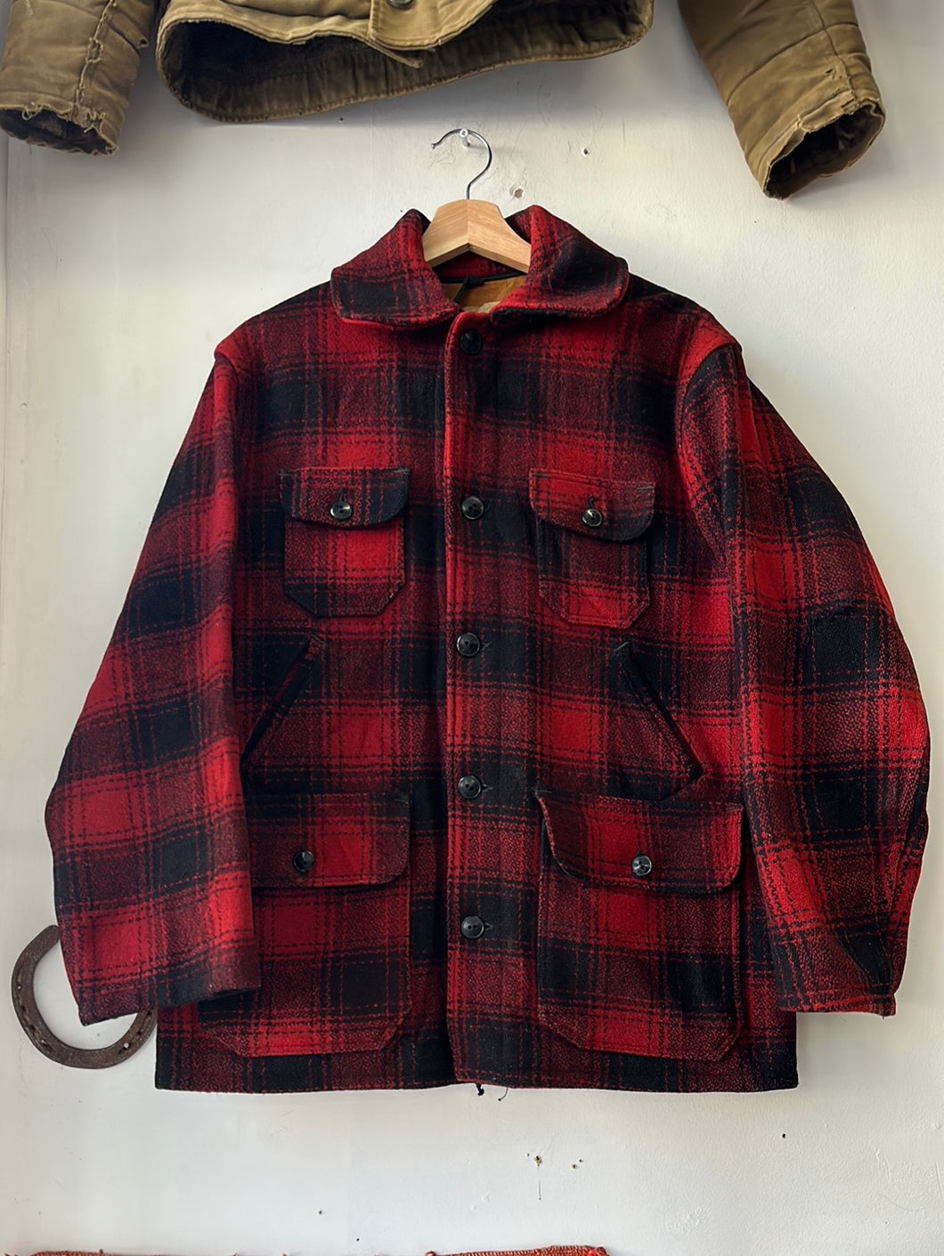 1940s Field & Stream Shadow Plaid Hunting Jacket