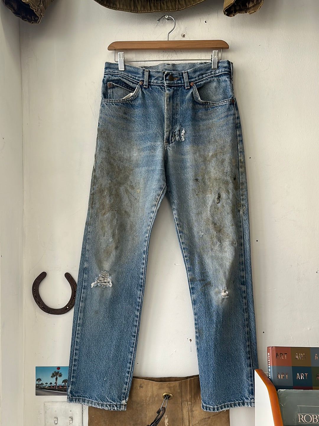 1970s 80s Lee Denim 29 29.5 Coffee and Clothing