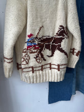 Load image into Gallery viewer, 1960s Curling Sweater - Horses
