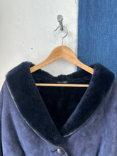 Load image into Gallery viewer, 1980s Faux Shearling and Suede Coat
