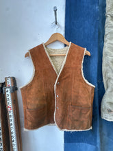 Load image into Gallery viewer, 1960s Suede Shearling Vest
