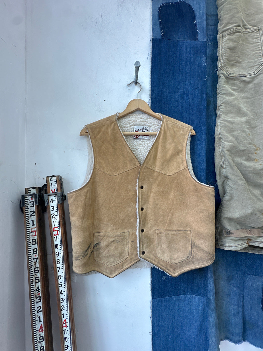 1970s Sears Suede Shearling Vest