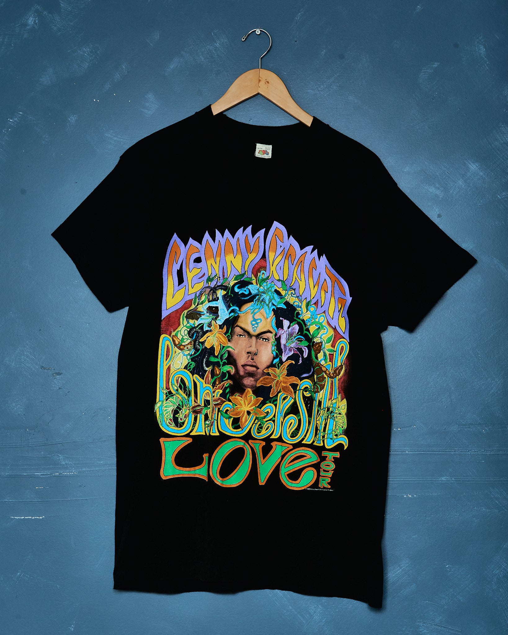 特価イラスト VINTAGE 1993 Lenny Kravitz LOVE TOUR TEE レニークラ ...