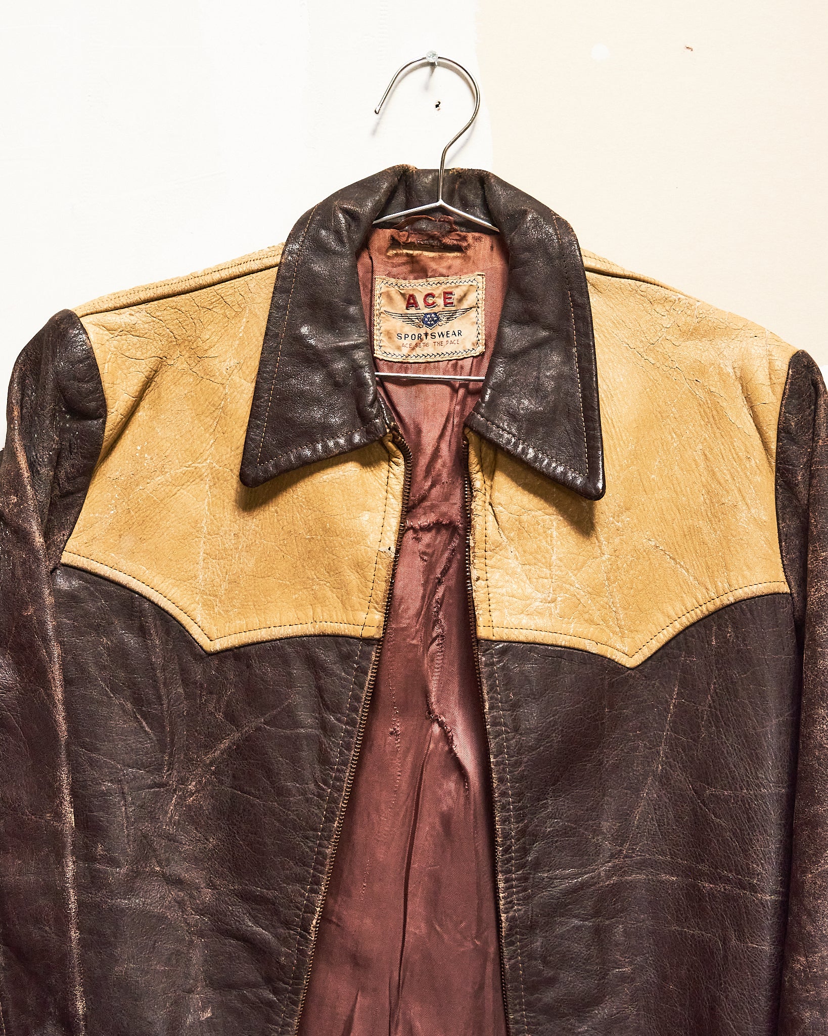1950s/1960s Ace Sportswear Leather Jacket – Coffee and Clothing